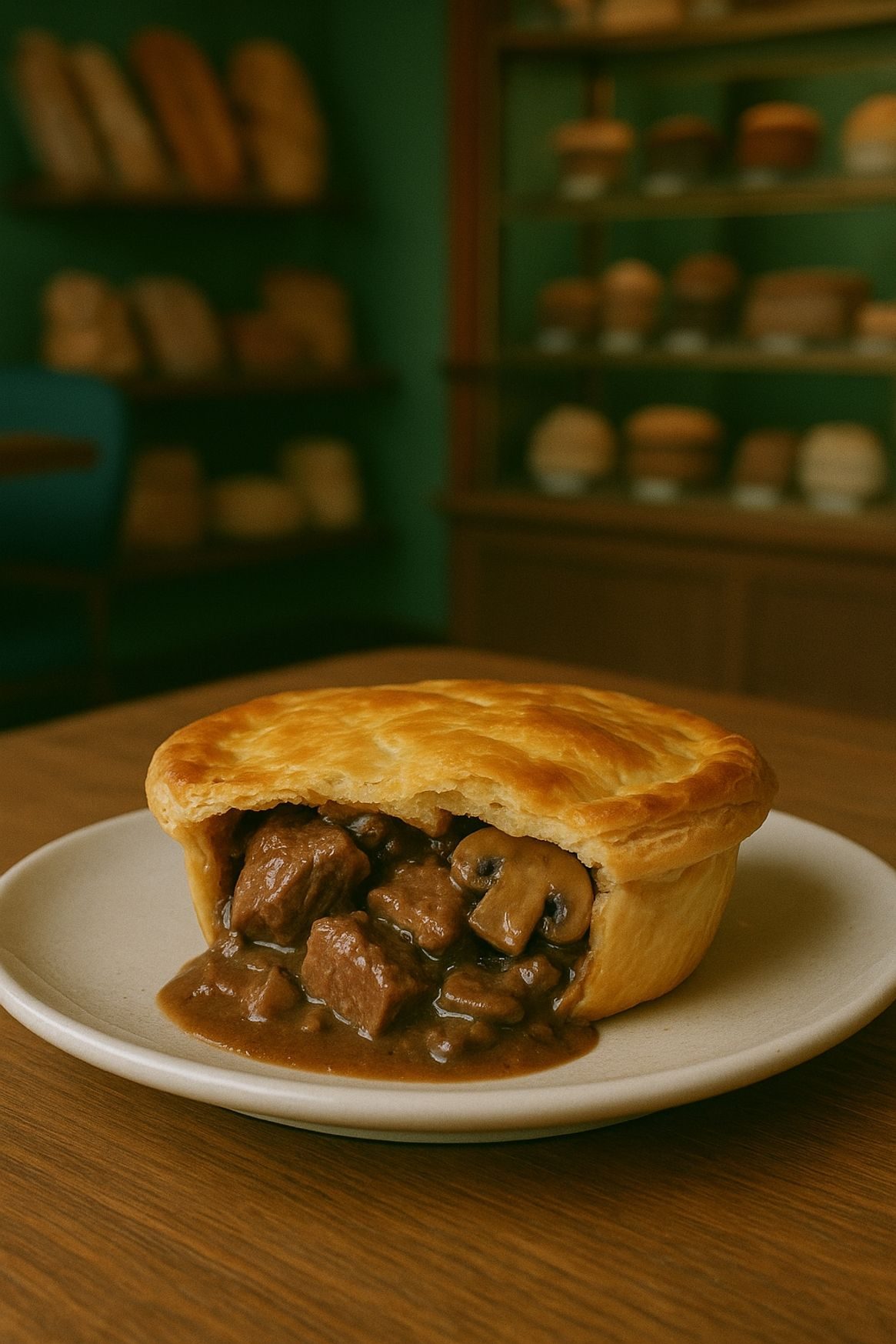 Steak & Mushroom Pie.